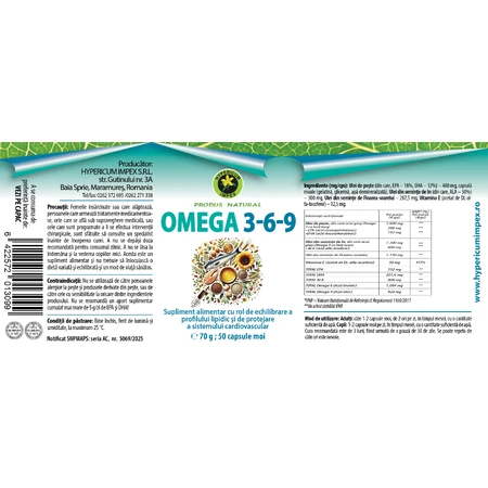 Capsule Omega 369, 50 capsule moi