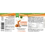 Turmeric, Curcumin and Piperine Capsules, 60 capsules