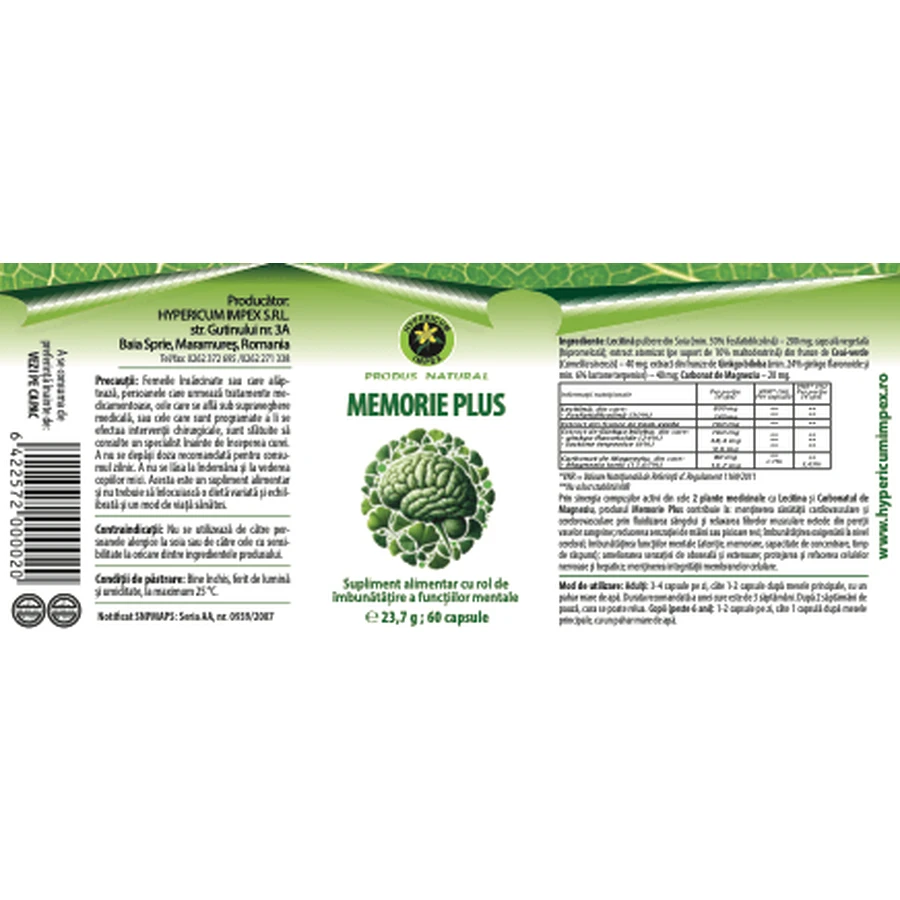Memory Plus Capsules, 60 capsules