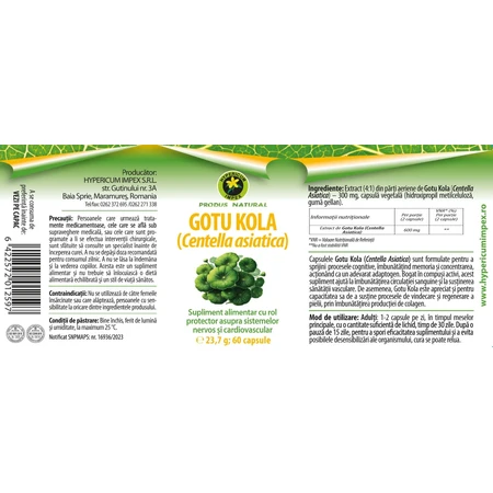 Gotu Kola Kapseln, 60 Kapseln