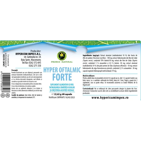 Hyper Oftalmic Forte gélule, 60 gélules