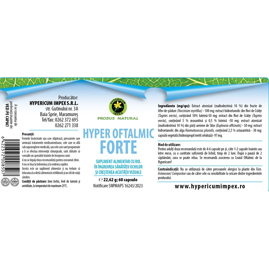 Hyper Oftalmic Forte gélule, 60 gélules