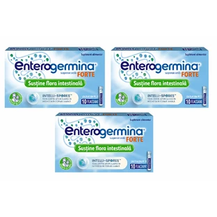 Enterogermina Forte 3x10 flacoane x 5 ml suspensie orala, Sanofi