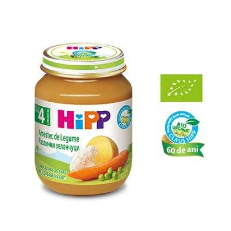 Bio-Püree mit Gemüsemischung, +4 Monate, 125 g, Hipp