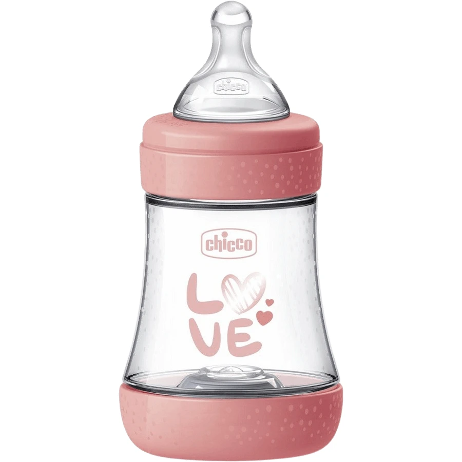 Chicco Babyfles Perfect5 silicone, roze 150 ml