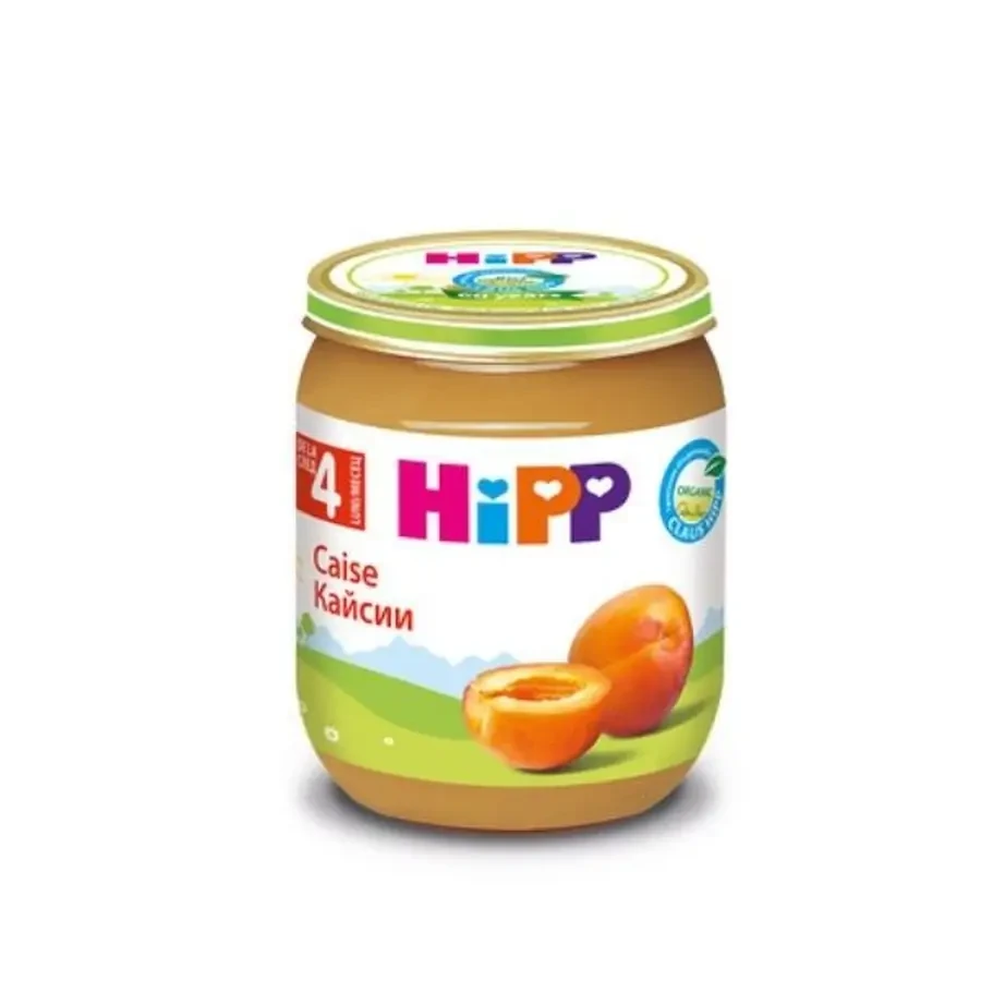 Organic Apricot puree, +4 months, 125 g, Hipp