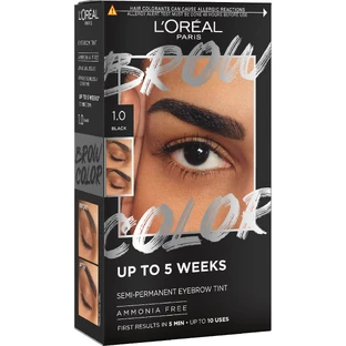 L'Oréal Paris Brow Color 1.0 Schwarz Semi-permanente Augenbrauenfarbe