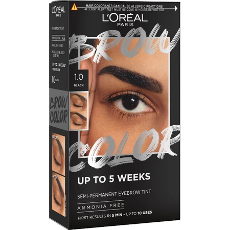 L'Oréal Paris Brow Color 1.0 Schwarz Semi-permanente Augenbrauenfarbe