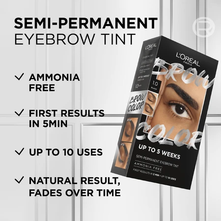 L'Oréal Paris Brow Color 1.0 Schwarz Semi-permanente Augenbrauenfarbe
