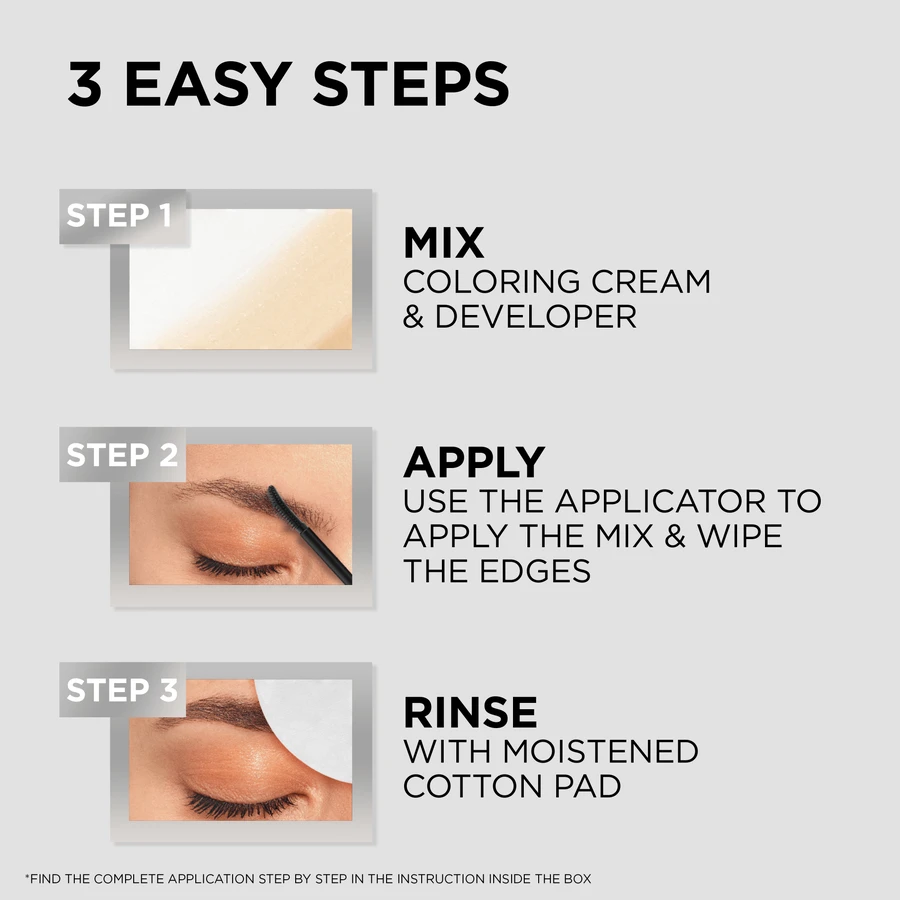 L'Oréal Paris Brow Color 1.0 Schwarz Semi-permanente Augenbrauenfarbe