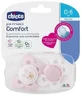 Chicco Physio Comfort Silicone Soother Bunny/Buds 0-6m 2 buc