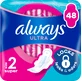 Compresas higiénicas Always Ultra Super (talla 2) con alas 48 unidades