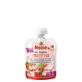 Purée de pommes, de bananes et de baies bio au yaourt Fruity Fox, 85g, Holle