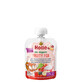 Pur&#233;e de pommes, de bananes et de baies bio au yaourt Fruity Fox, 85g, Holle