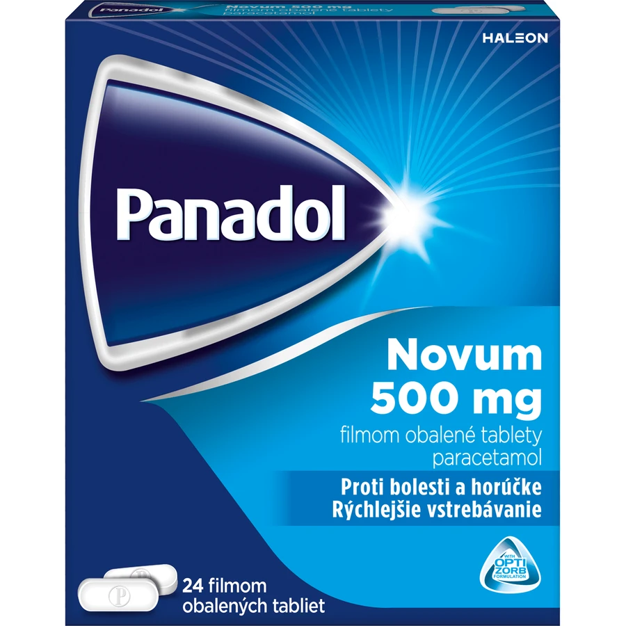 Panadol Novum para la fiebre y el dolor 500mg 24 comprimidos
