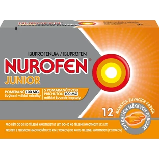 Nurofen Junior met sinaasappelsmaak 12 capsules