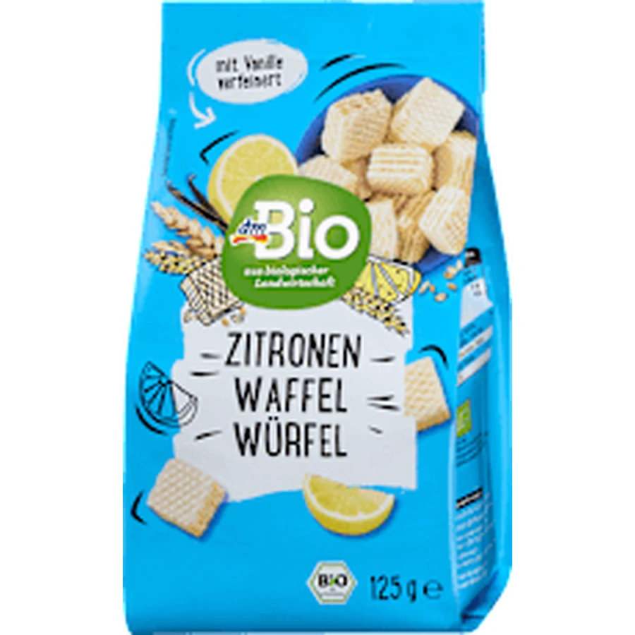 dmBio Lemon Waffles, 125 g