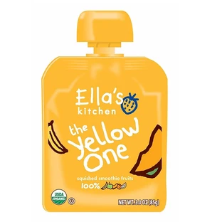 Puré ecológico de plátano, mango y albaricoque, 90 gr, Ella's Kitchen