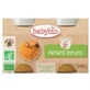 Organic sweet potato puree, +4 months, 2x 130g, BabyBio