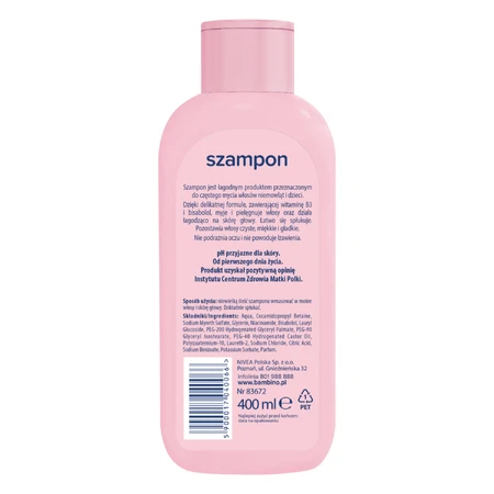 Bambino, shampooing, dès le premier jour de vie, 400 ml