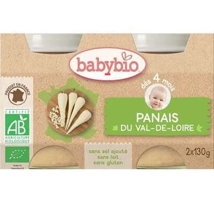 Purée de panais bio, +4mois, 2X130g, BabyBio