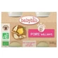 Puré de pera Williams bio, +4 meses, 2x 130g, BabyBio