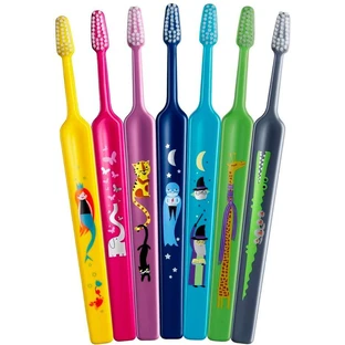 Cepillo dental TePe Select Compact ZOO X-soft para niños, blister 1 ud.
