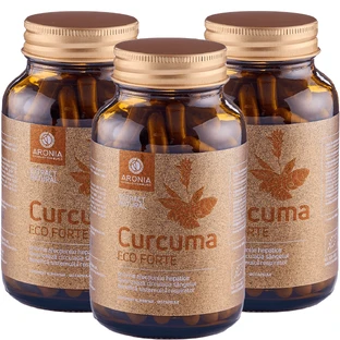 PROMO: 3 Bottles Turmeric ECO Strong 120 Capsules, Aronia