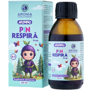 Aronino Pin Breathe - siroop voor kinderen, effectief tegen hoest, keelpijn en kortademigheid