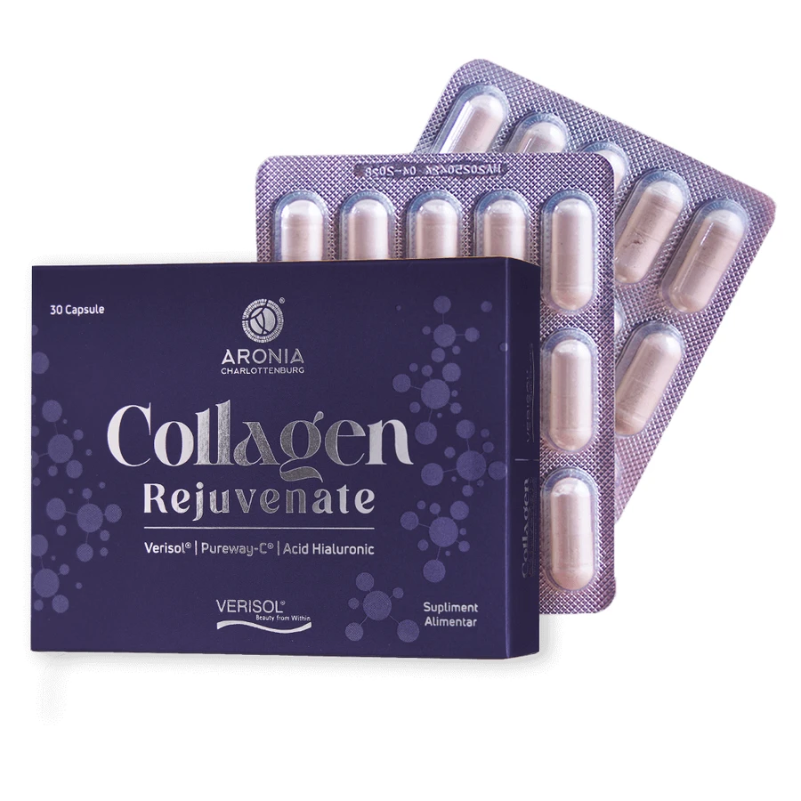 Collagen Rejuvenate mit VERISOL®, Hyaluronsäure und PureWay-C® - 30 Kapseln mit Vorteilen für Haut, Haare und Nägel