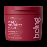 Mega No Frizz Masque voor krullend of weerbarstig haar, 354 ml, Being