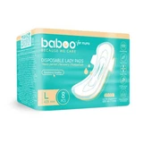 Absorbentes postnatales desechables, Tamaño L 425 mm, 8 piezas, Baboo