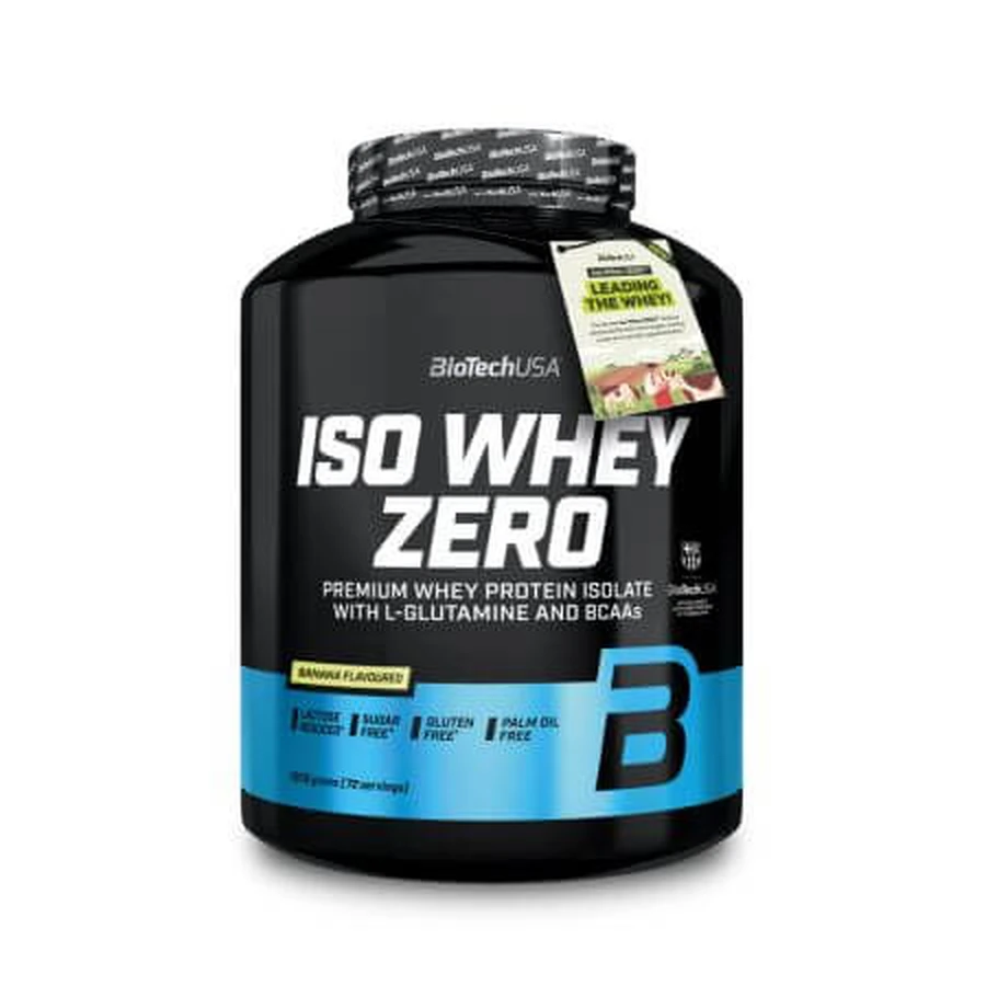 Protein powder Iso Whey Zero, Banana, 1816 g, BioTechUSA