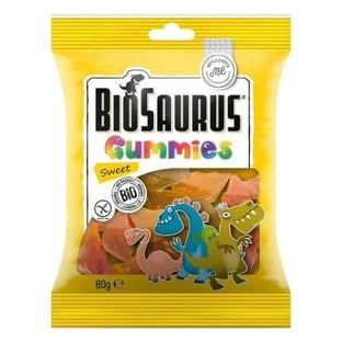 Caramelos de goma ecológicos con sabor dulce Biosaurus, 80 g, Mc Lloyd's