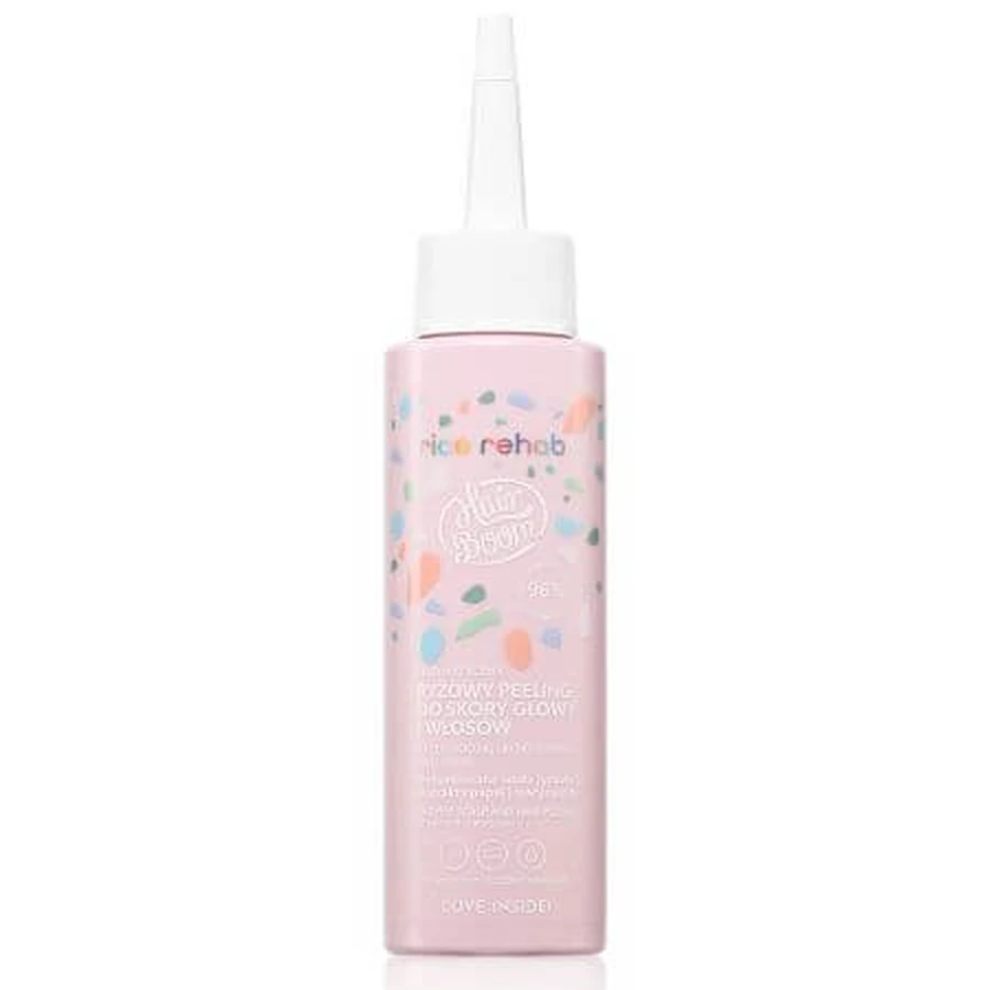 HairBoom Rice Rehab Enzymatisches Reispeeling für Haare, 100 ml, BodyBoom