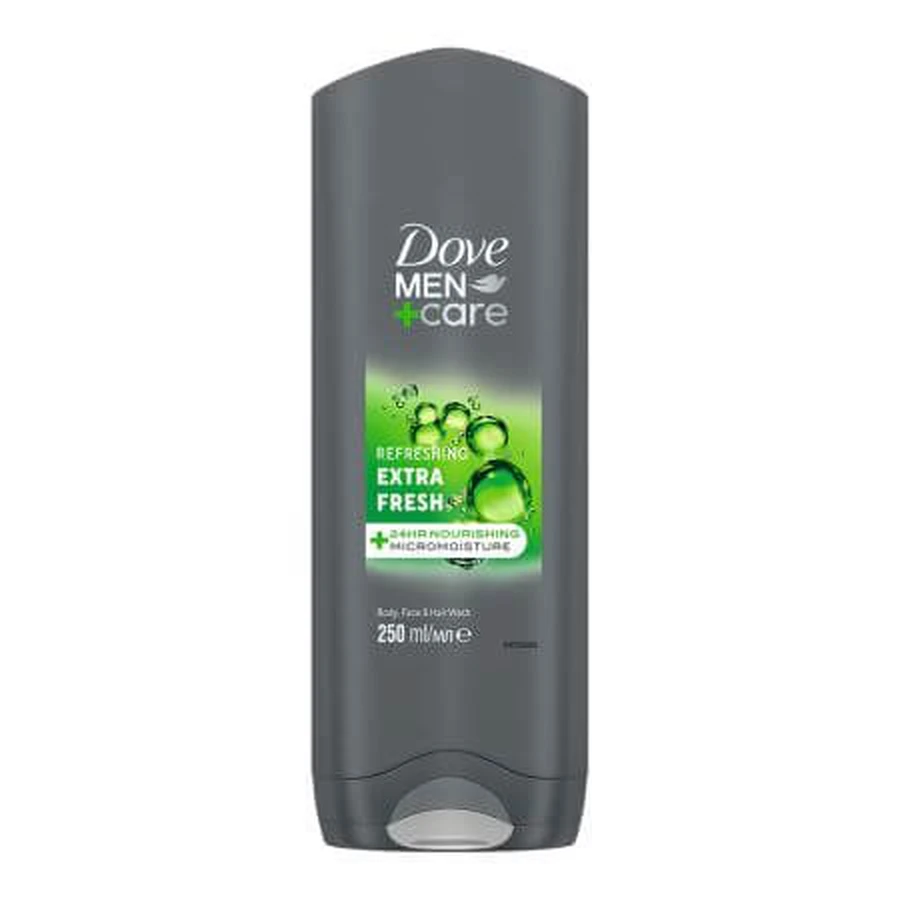 Gel de Ducha 3en1 Cuidado Masculino, Extra Fresh, 250 ml, Dove