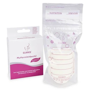 Breast milk storage bags, 180 ml, 20 pieces, Elanee