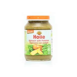 Bio Spinat-Kartoffelpüree, 190 g, Holle Babynahrung