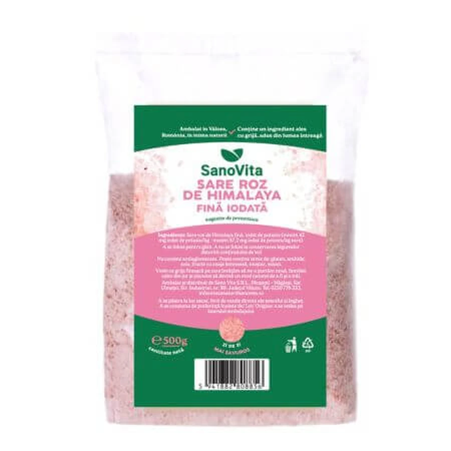 Sel fin iodé de l'Himalaya, 500 g, Sanovita