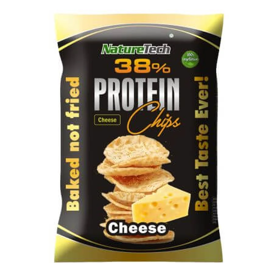 Protein-Chips 38% mit Käsegeschmack, 50 g, Nature Tech