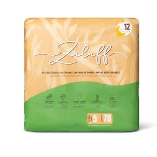 Bamboo diapers, Size 5, 13-18 kg, Mega Pack, 78 pieces, Zuluff