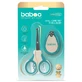 Baby nail care set with scissors and nail clippers, Green, 0 months+, Baboo