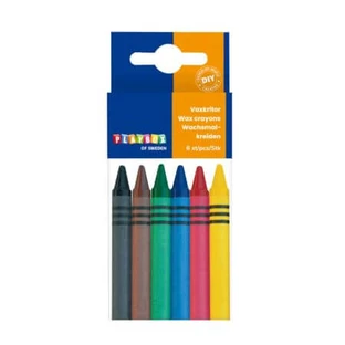 Waskleurpotloden 8 mm diameter, 3 jaar+, 6 st, Playbox