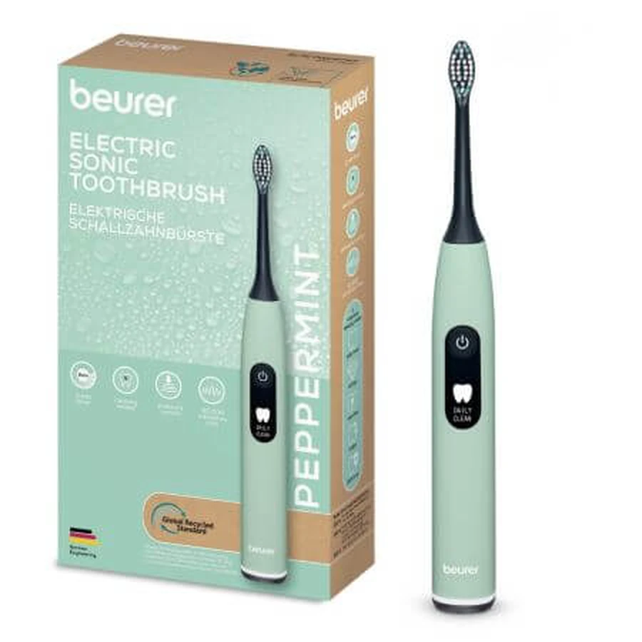 Cepillo eléctrico sónico, Peppermint, SC 50, Beurer