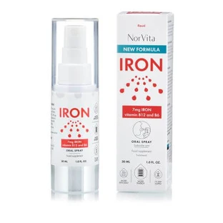 Spray oral de hierro con 14 mg de hierro, 30 ml, Norvita