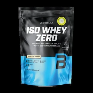 Premium Molkenprotein-Isolat Iso Whey Zero, Vanille, 454 g, BioTechUSA
