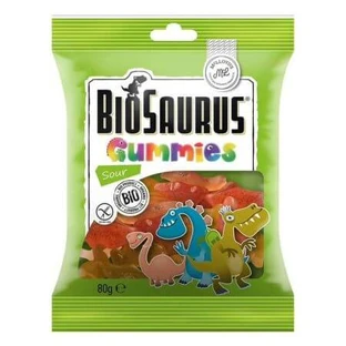 Gelées acidulées Bio Biosaurus, 80 g, Mc Lloyd's