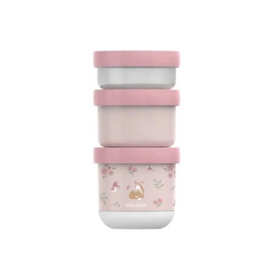 Set of 3 stackable saucepans Fairy Garden, Little Dutch