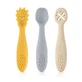 Set of 3 silicone spoons LittleYummie, 6 months+, Reer