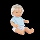Doll My friends & Me, blonde Caucasian boy with blue t-shirt, 38 cm, 10 months+, Miniland